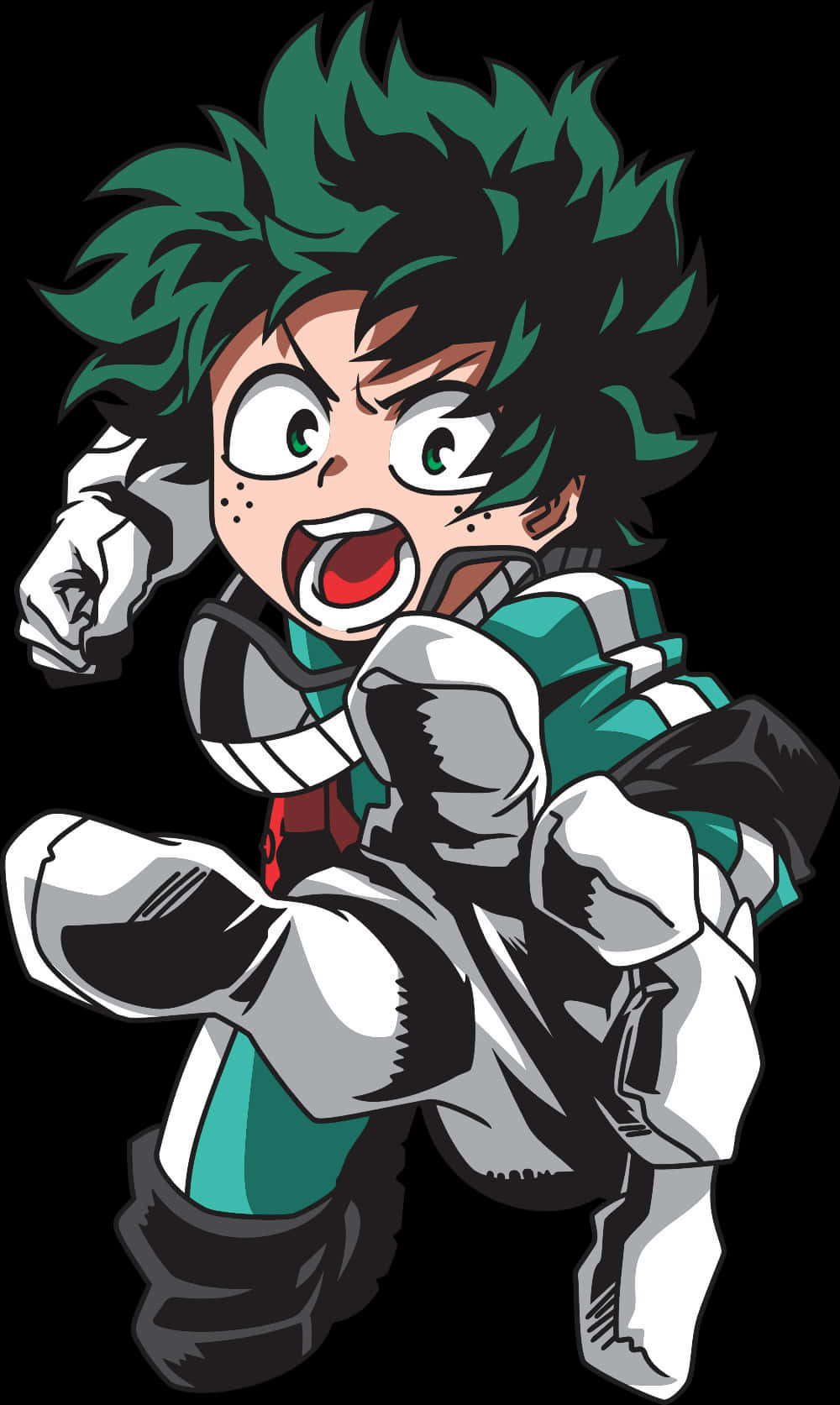 My Hero Academia Energetic Hero Pose PNG