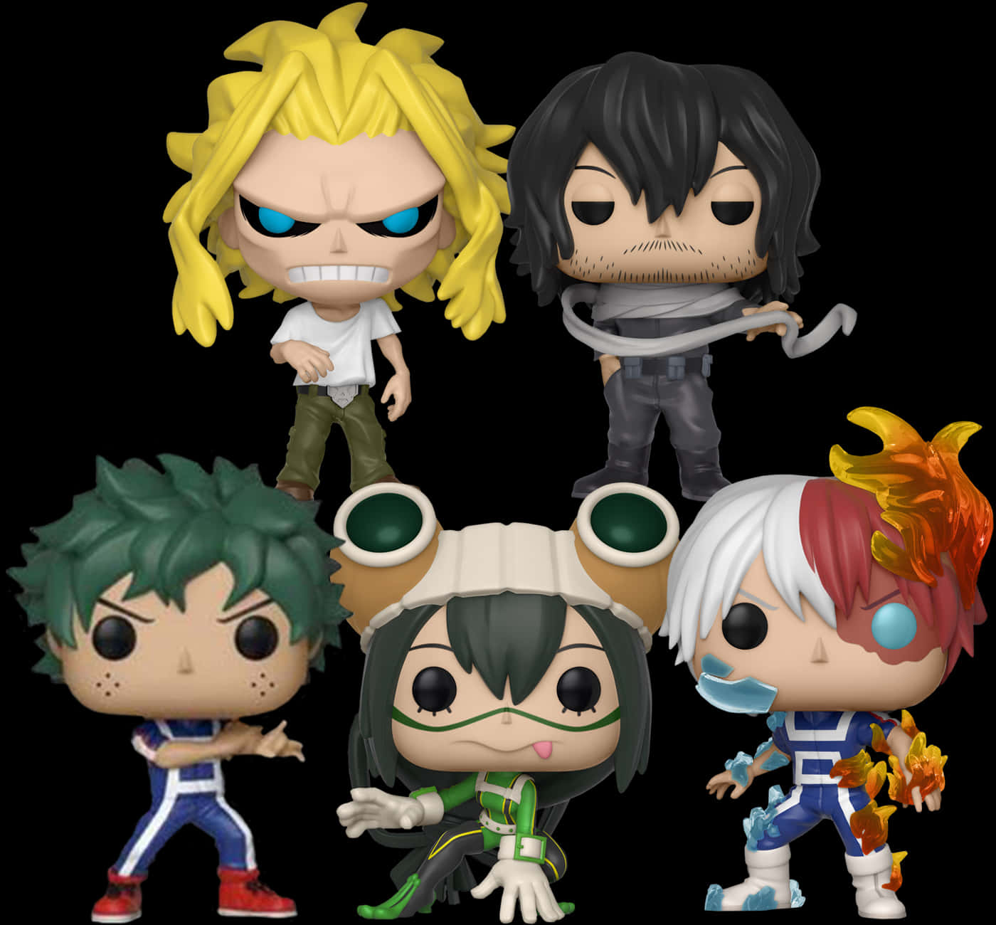 My Hero Academia Funko Pop Collection PNG