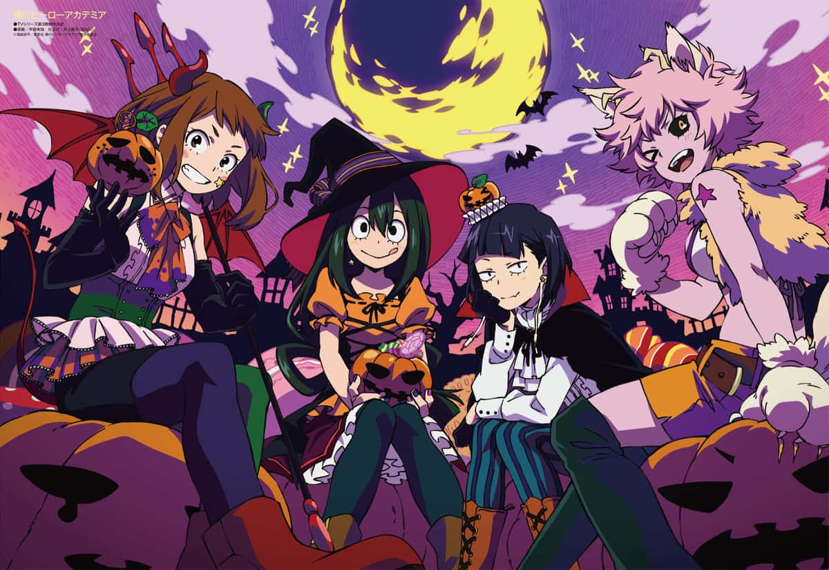My Hero Academia Halloween Costumes From Class 1-a Wallpaper