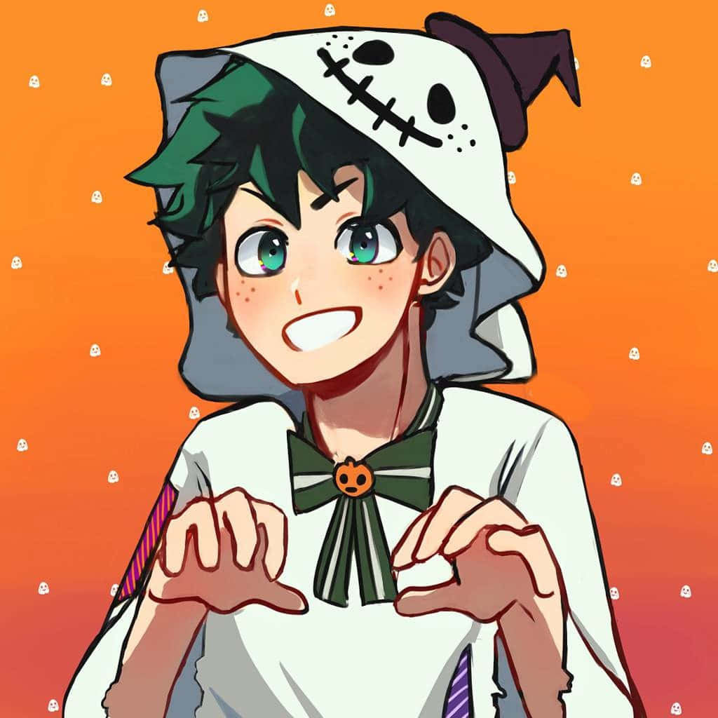 Digitale Kunst My Hero Academia Halloween Izuku Midoriya Achtergrond