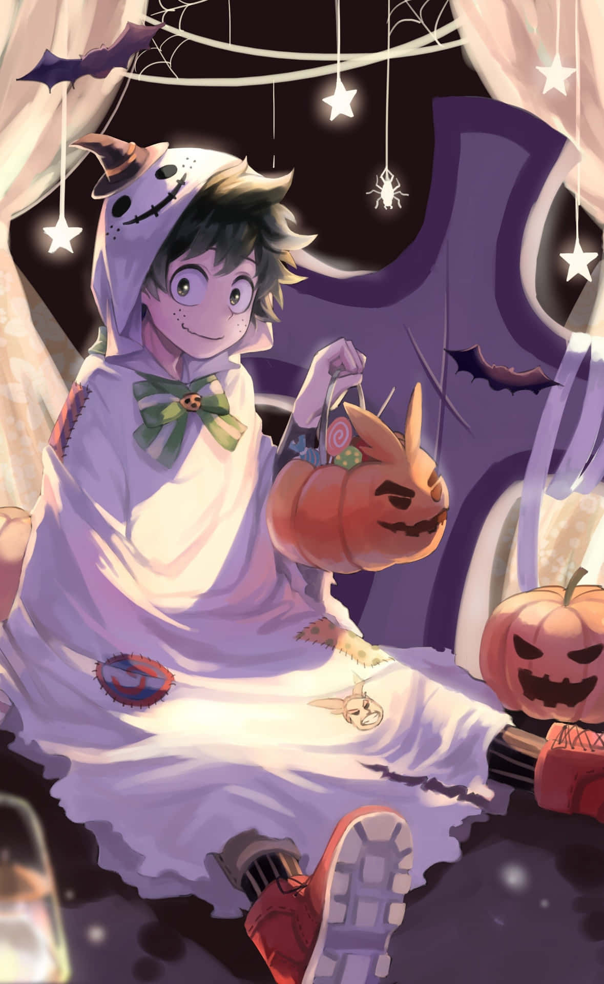 Izuku Midoriya My Hero Academia Halloween Costume Wallpaper