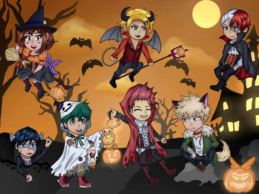Cute Chibi My Hero Academia Halloween Costumes Wallpaper