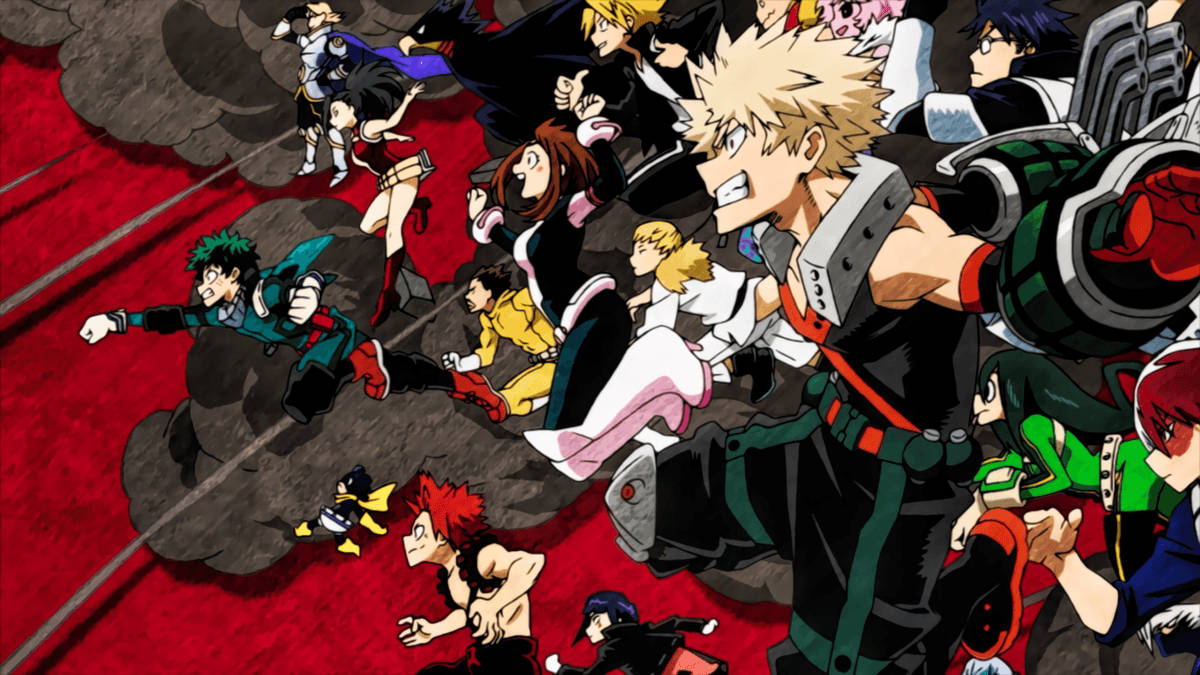 Rising heroes in the world of My Hero Academia. Wallpaper