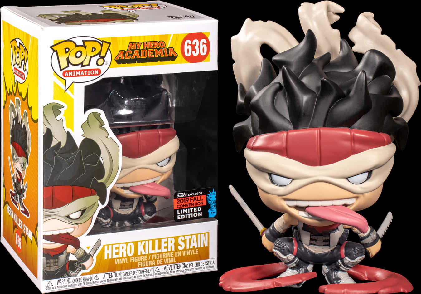 My Hero Academia Hero Killer Stain Funko Pop PNG