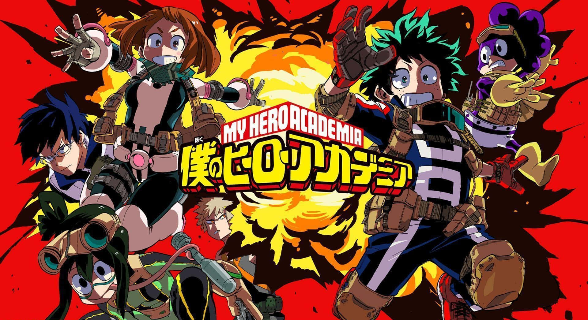 My Hero Academia Ipad Sæson 3 Anime Poster Tapet: Wallpaper