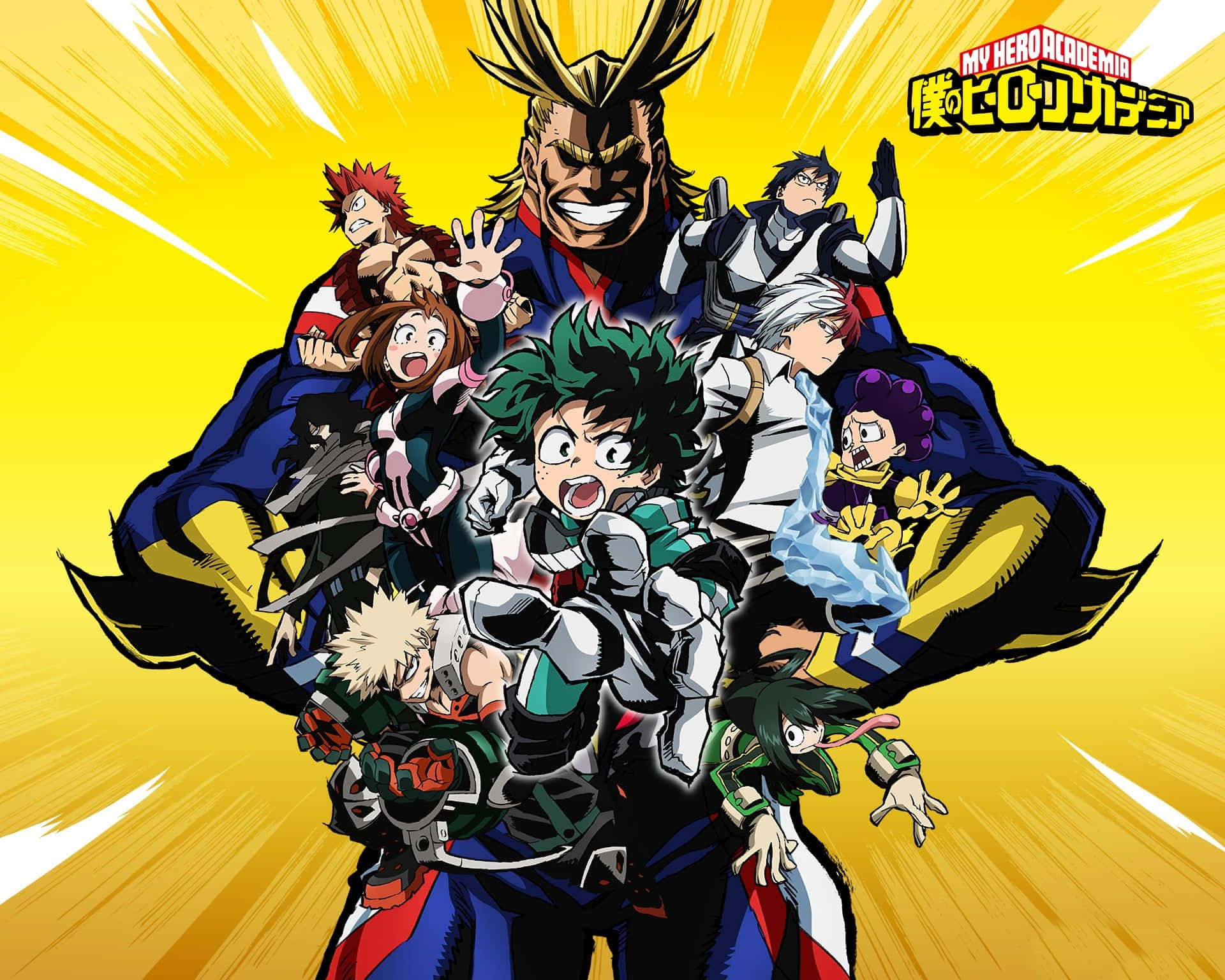 Catch up on the latest My Hero Academia adventures with your iPad! Wallpaper