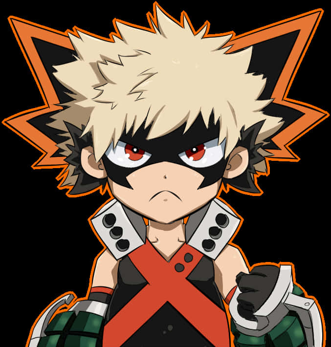 My Hero Academia Katsuki Bakugo Portrait PNG