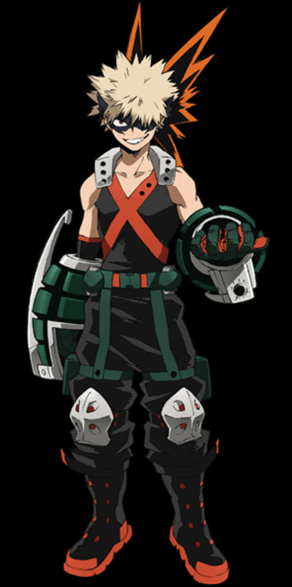 My Hero Academia Katsuki Bakugo Standing PNG