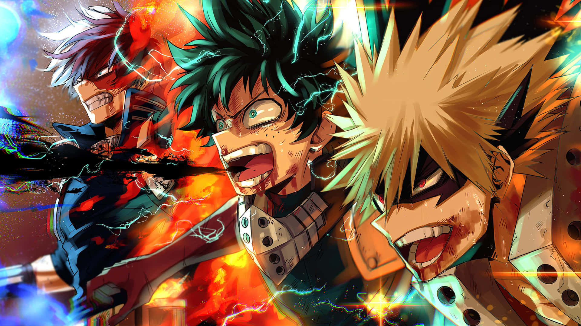 Deku and All Might Working Together