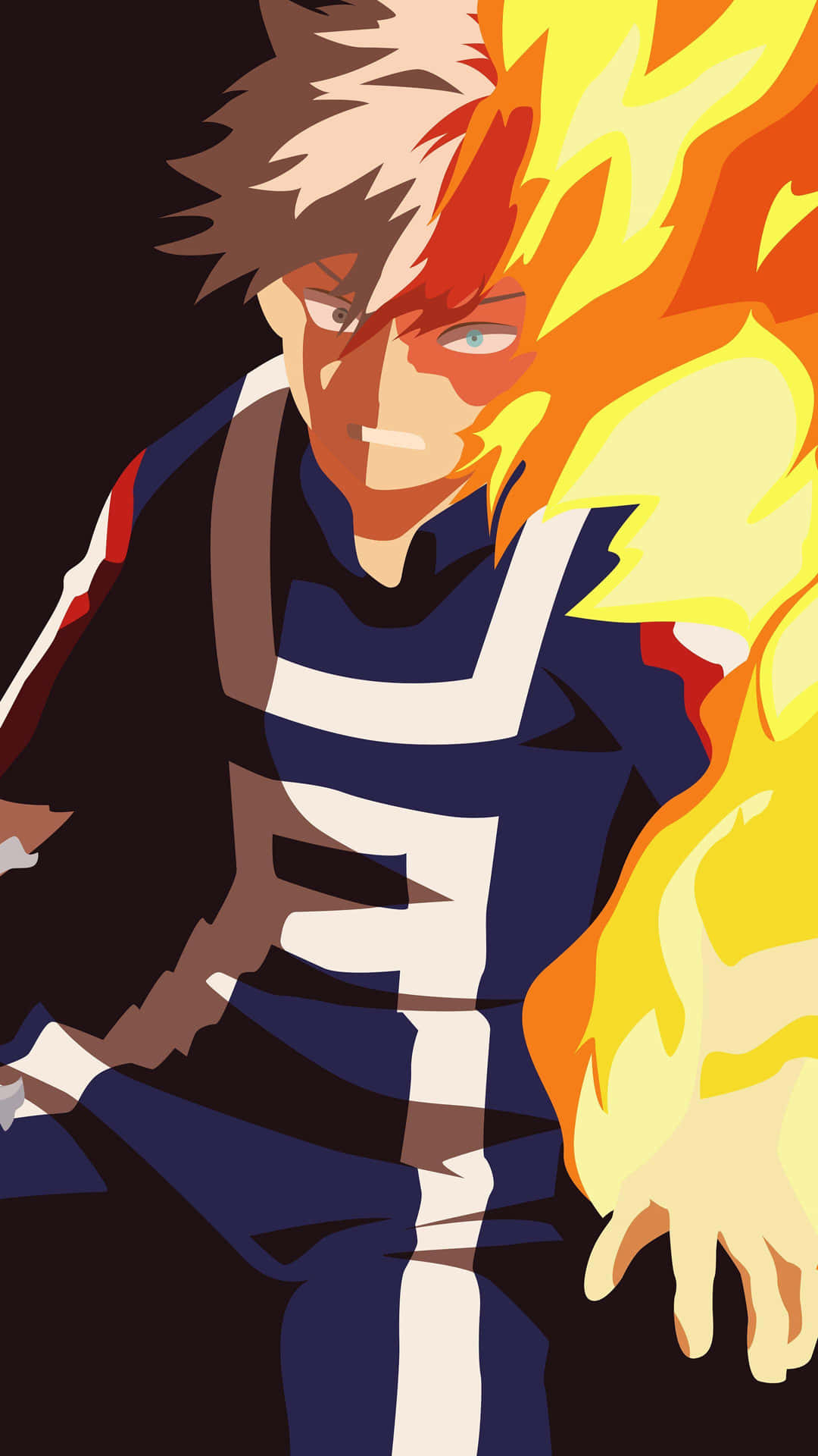 My Hero Academia Shoto Todoroki Vlamkracht Achtergrond