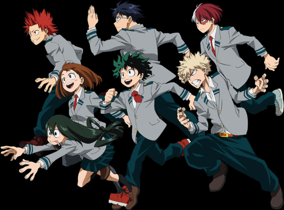 Download My Hero Academia Studentsin Action | Wallpapers.com