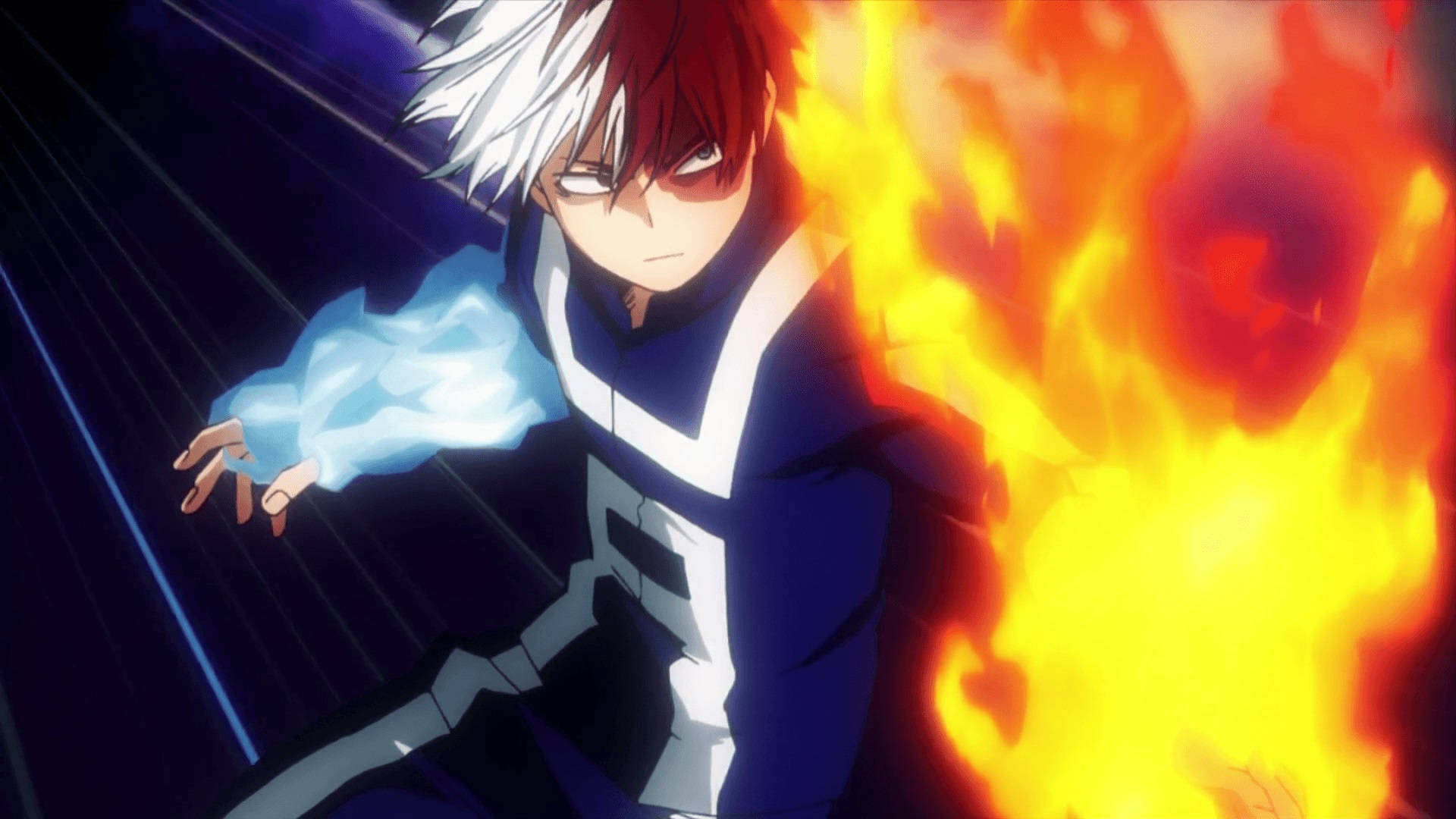 Download My Hero Academia Todoroki Ice Arm And Fire Wallpaper ...
