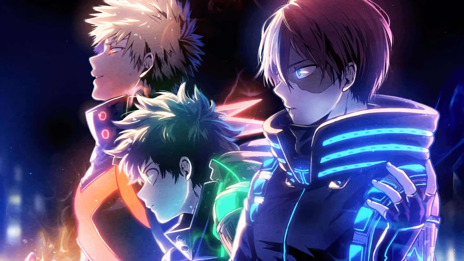 My Hero Academia Trio Helden Achtergrond