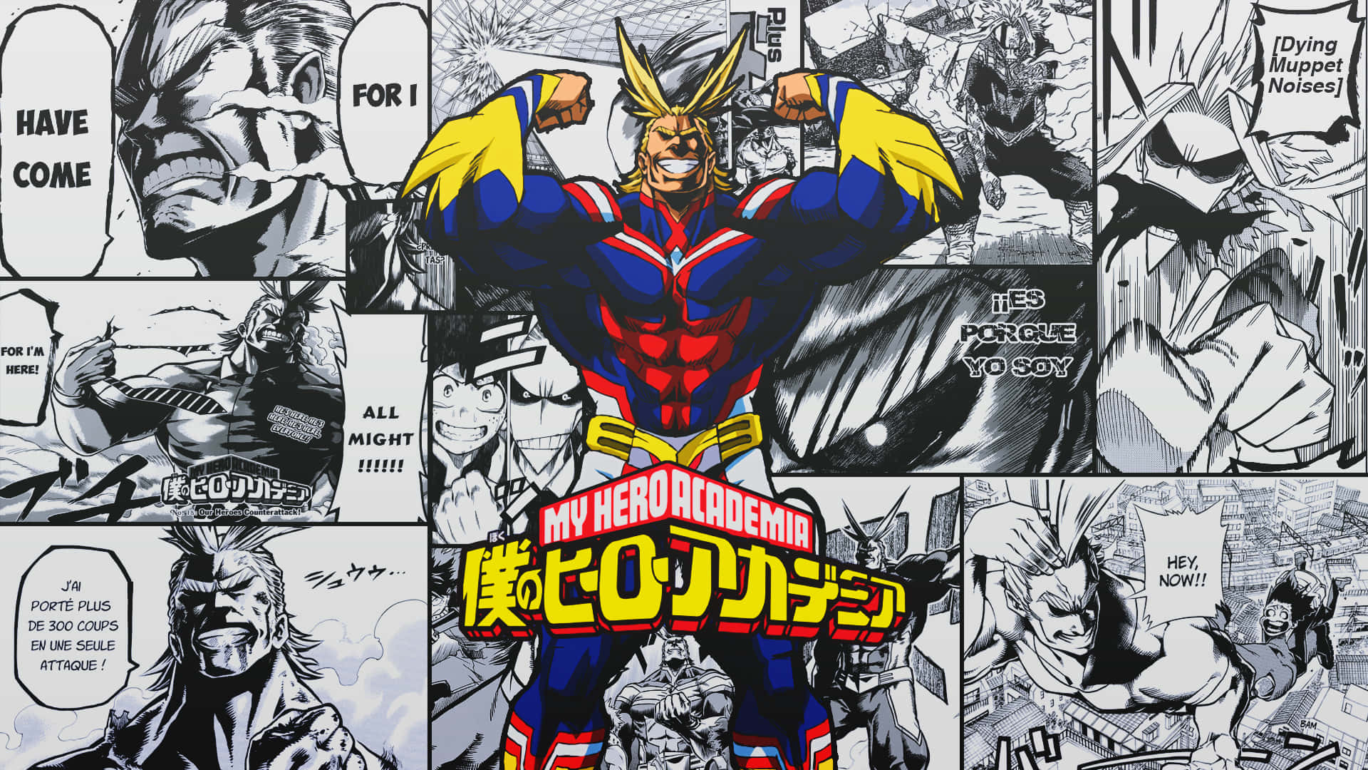 My Hero Academia With Every Manga Panel Wallpaper