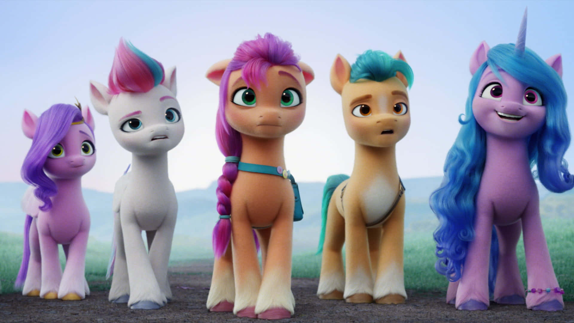 My Little Pony The Movie - A Group Of Pony Characters