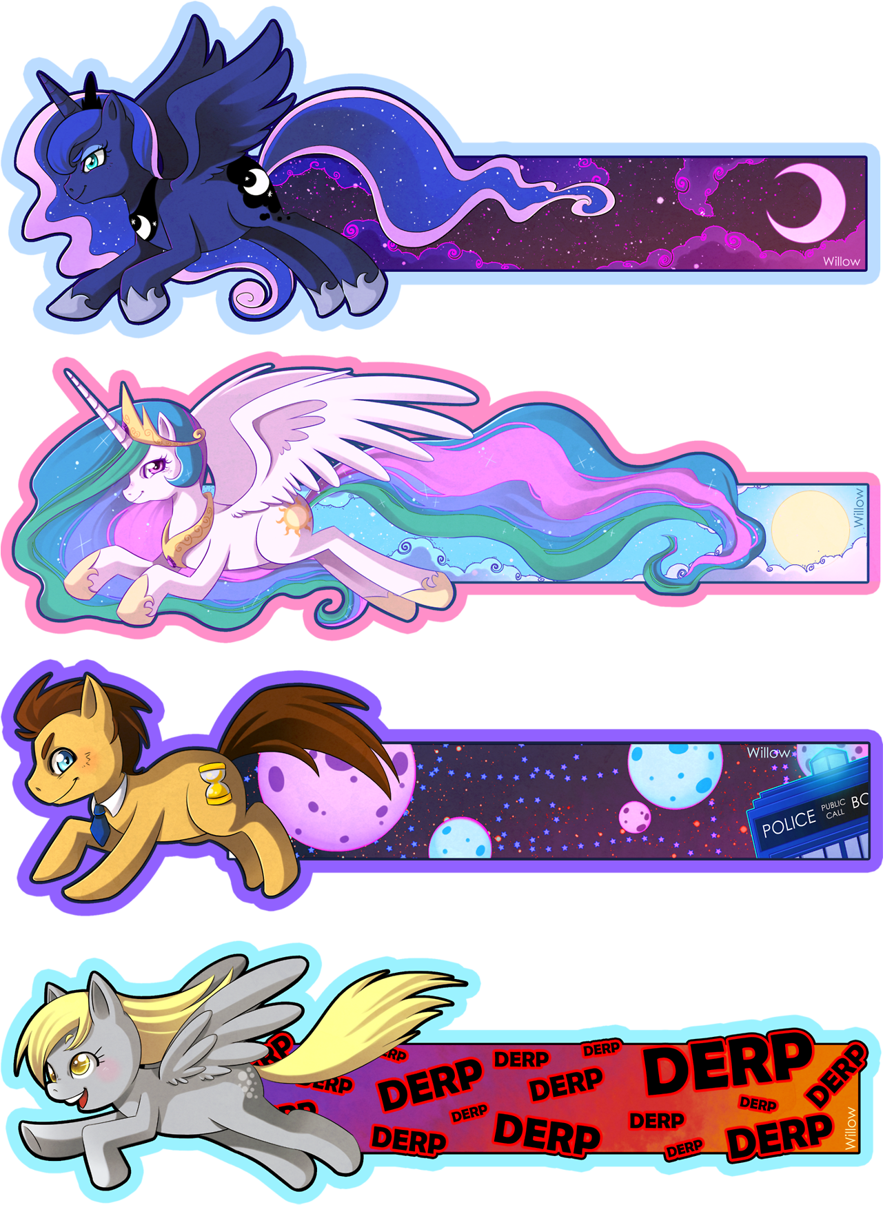 My Little Pony Character Banners PNG