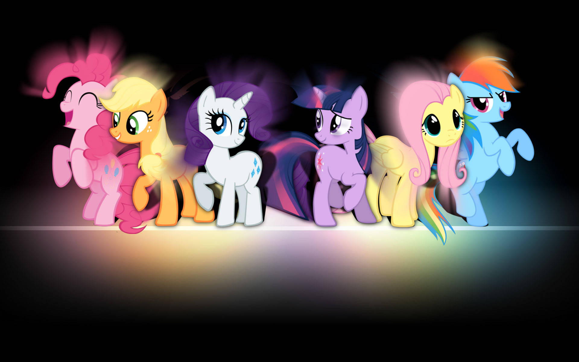 Roligtskrivbordsbakgrund Med Rainbow Dash Pegasus Från My Little Pony. Wallpaper