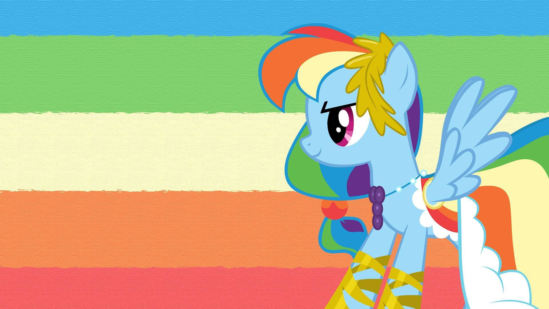 Ilmio Piccolo Pony Carino Arcobaleno Desktop Sfondo