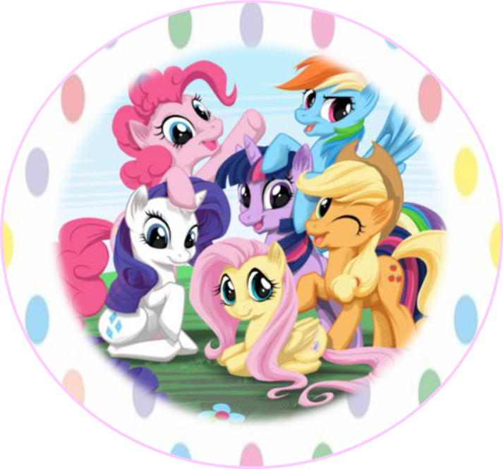 My Little Pony Group Celebration PNG