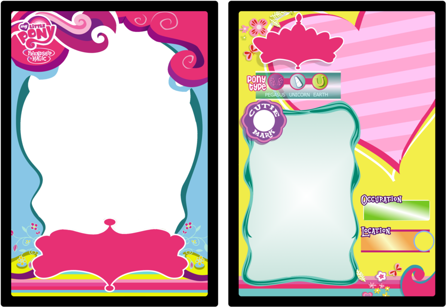 My Little Pony Invitation Cards PNG
