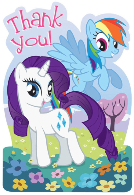 My Little Pony Thank You Card PNG