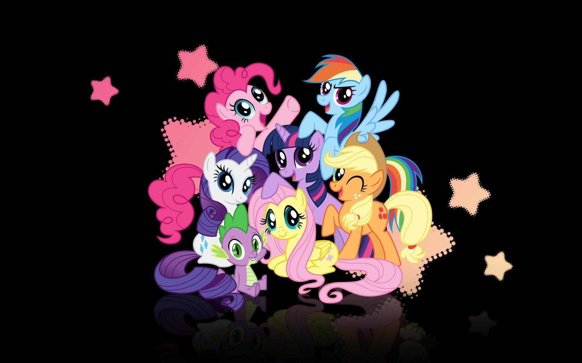 Two Ponies Fall Into Friendship Wallpaper