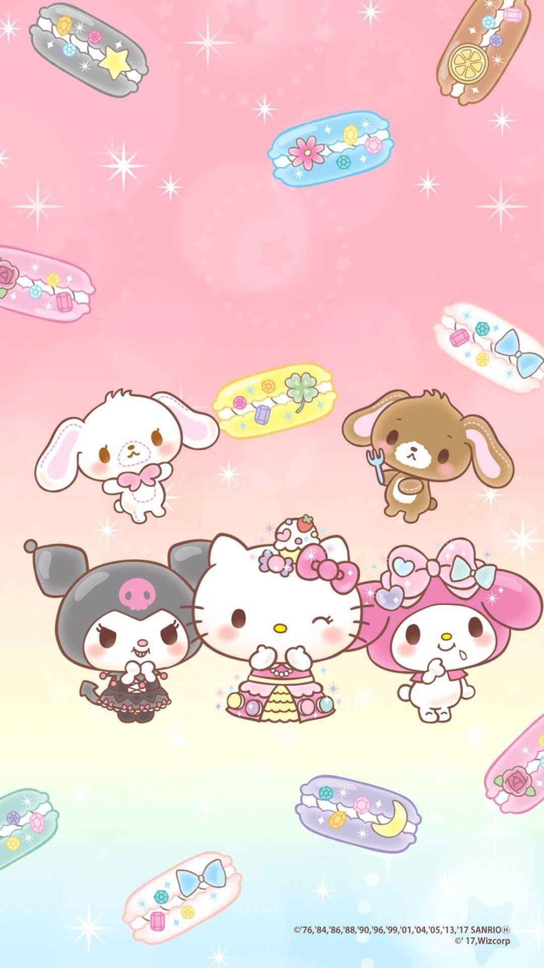 Download My Melody And Hello Kitty Wallpaper | Wallpapers.com