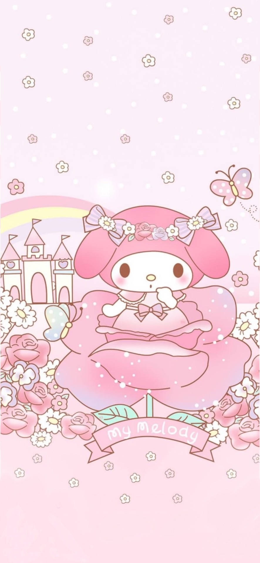 My Melody And Rose Flower