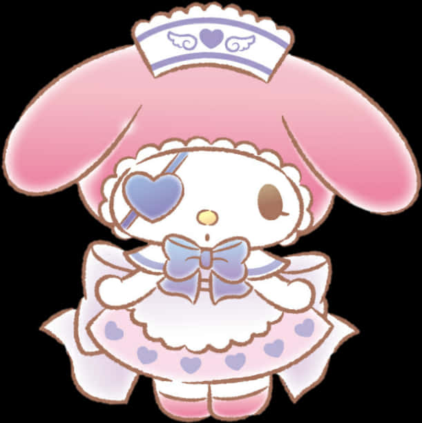My Melody Cute Character Illustration PNG