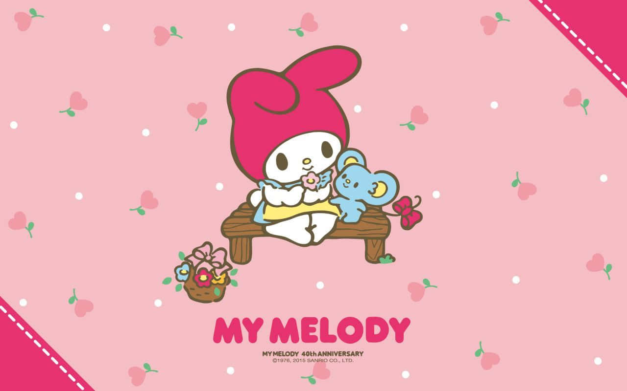 "My Melody laptop is full of surprises and perfect for tech-savvy kids!" Wallpaper
