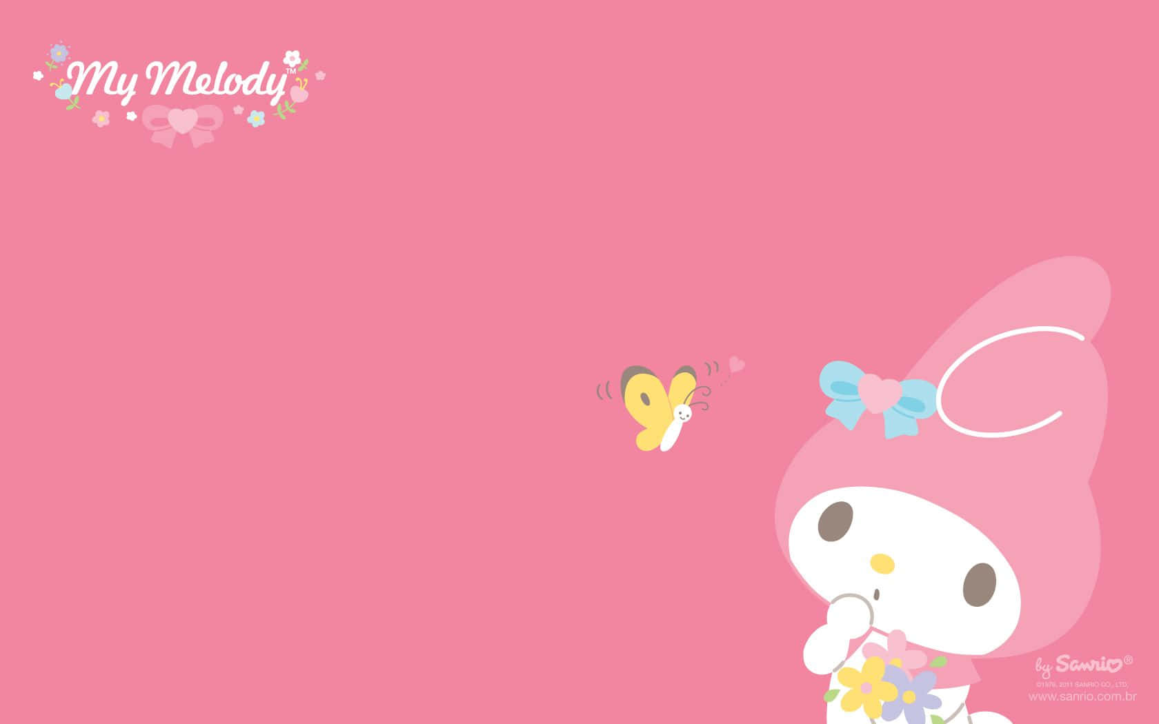Get ready to explore the digital world with My Melody laptops! Wallpaper