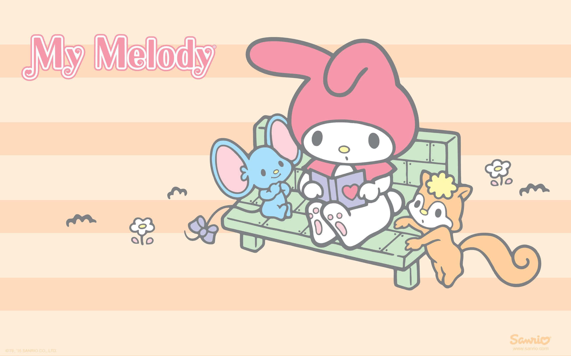 Get your work done quickly and stylishly with the My Melody Laptop Wallpaper