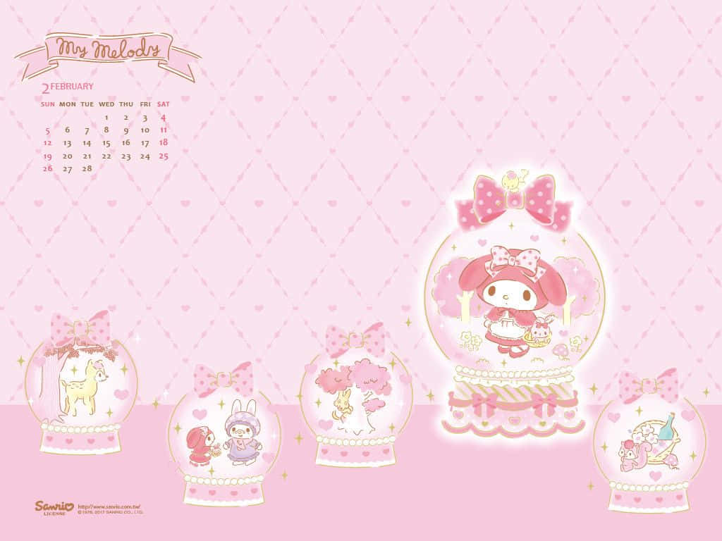 Fondode Pantalla Del Calendario De Hello Kitty Fondo de pantalla