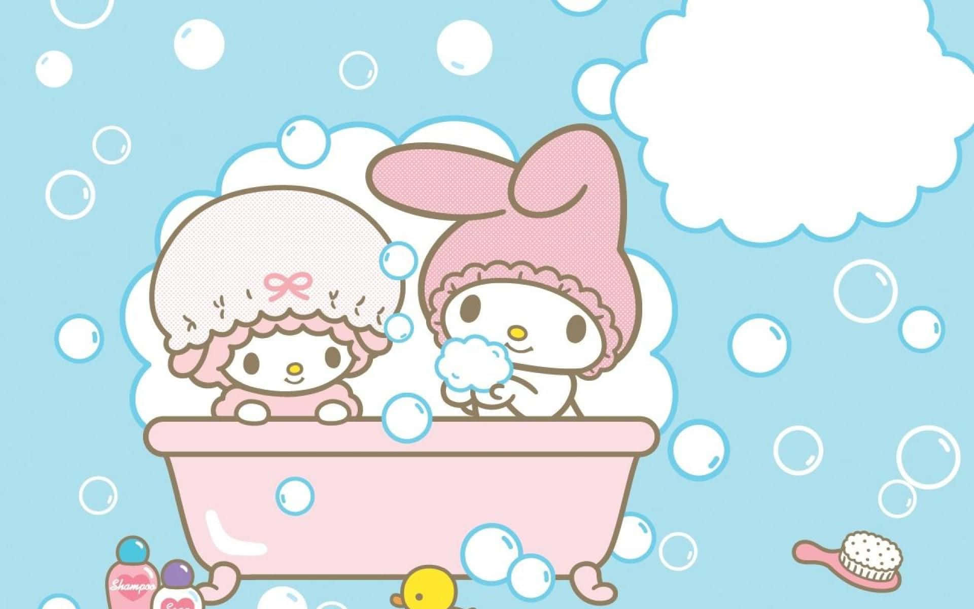 Capture Every Moment with My Melody Laptop Wallpaper