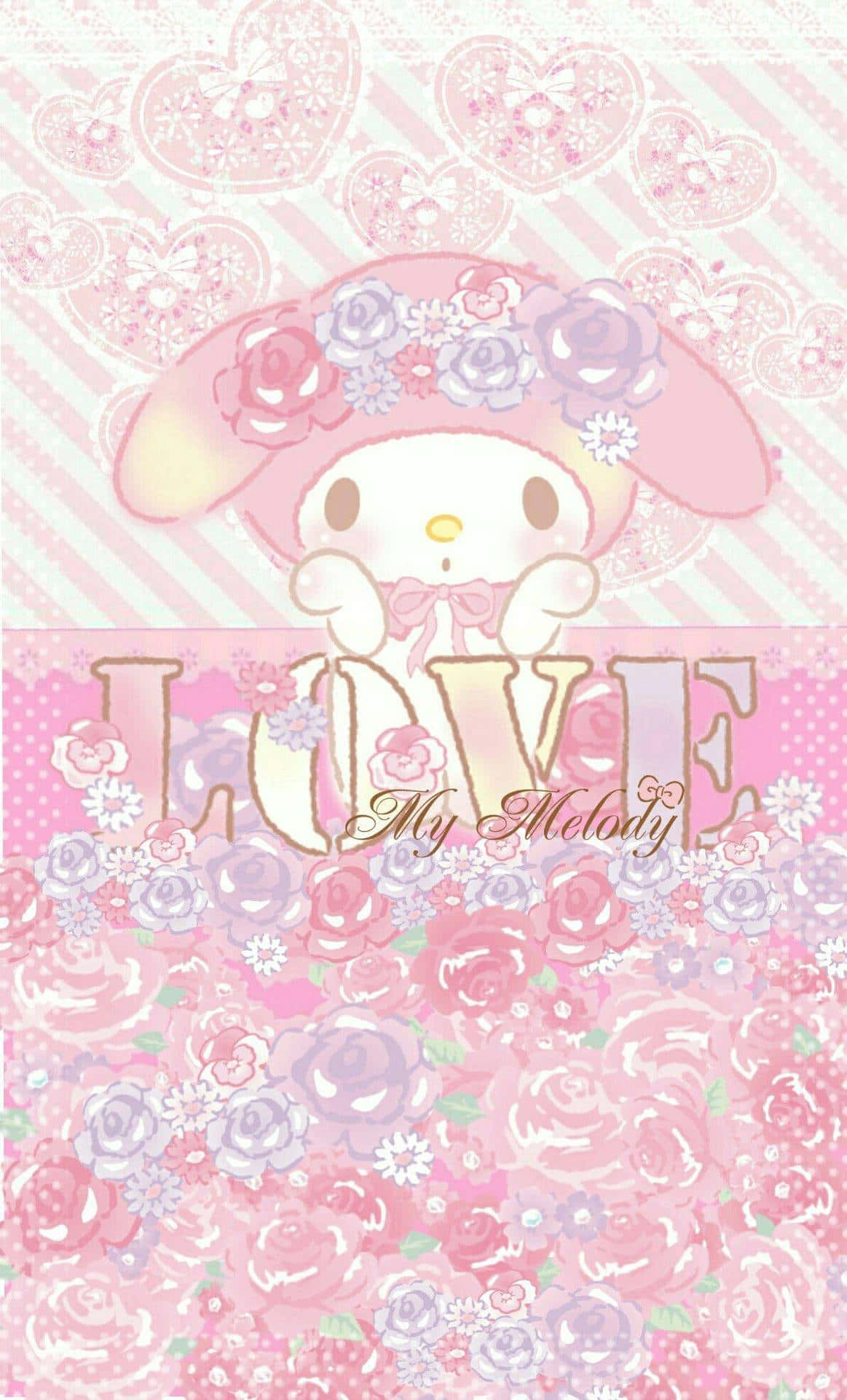 My Melody Love Aesthetic Wallpaper Wallpaper