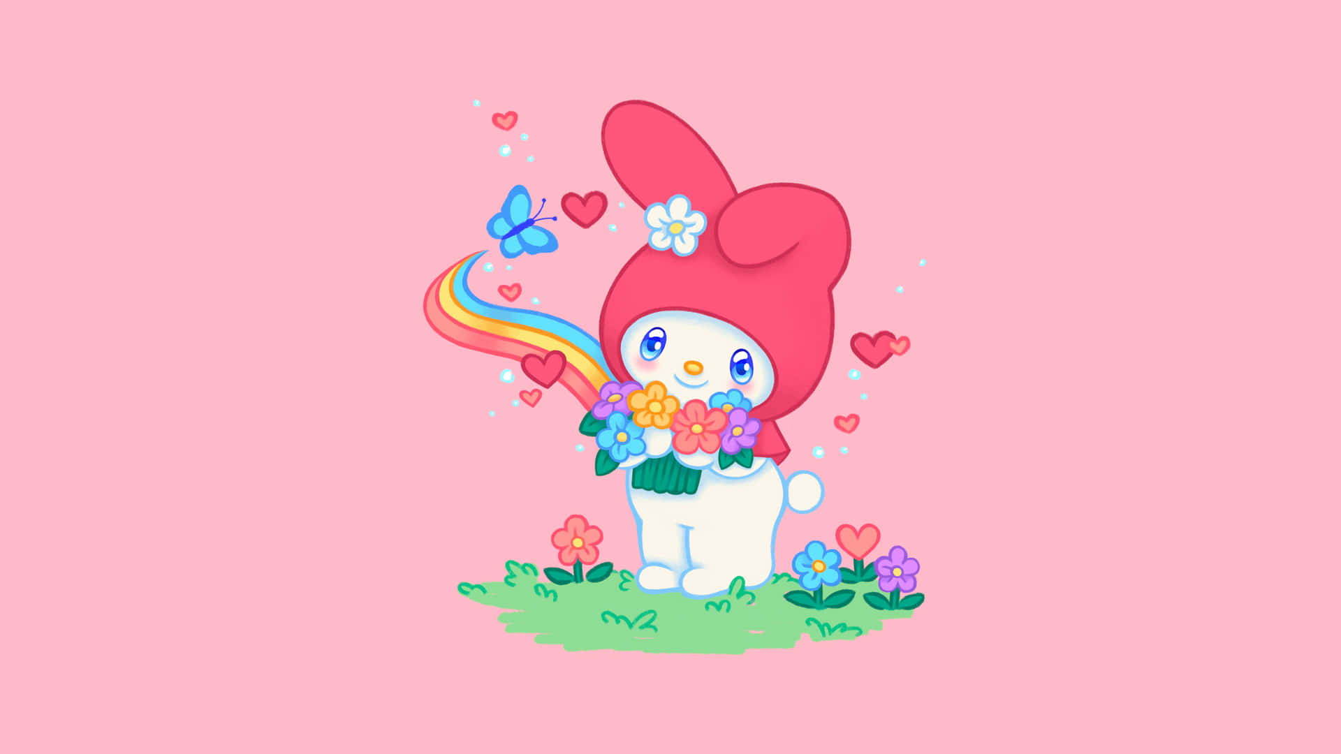My Melody Pink Aesthetic Wallpaper