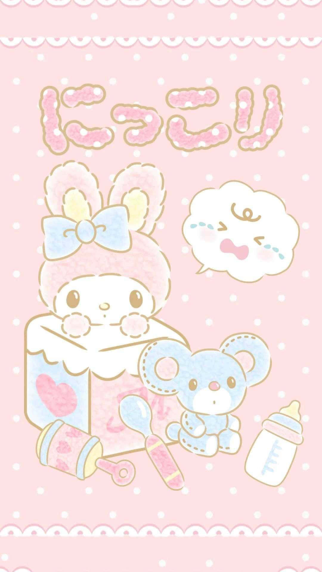 My Melody Pink Aesthetic Wallpaper Wallpaper