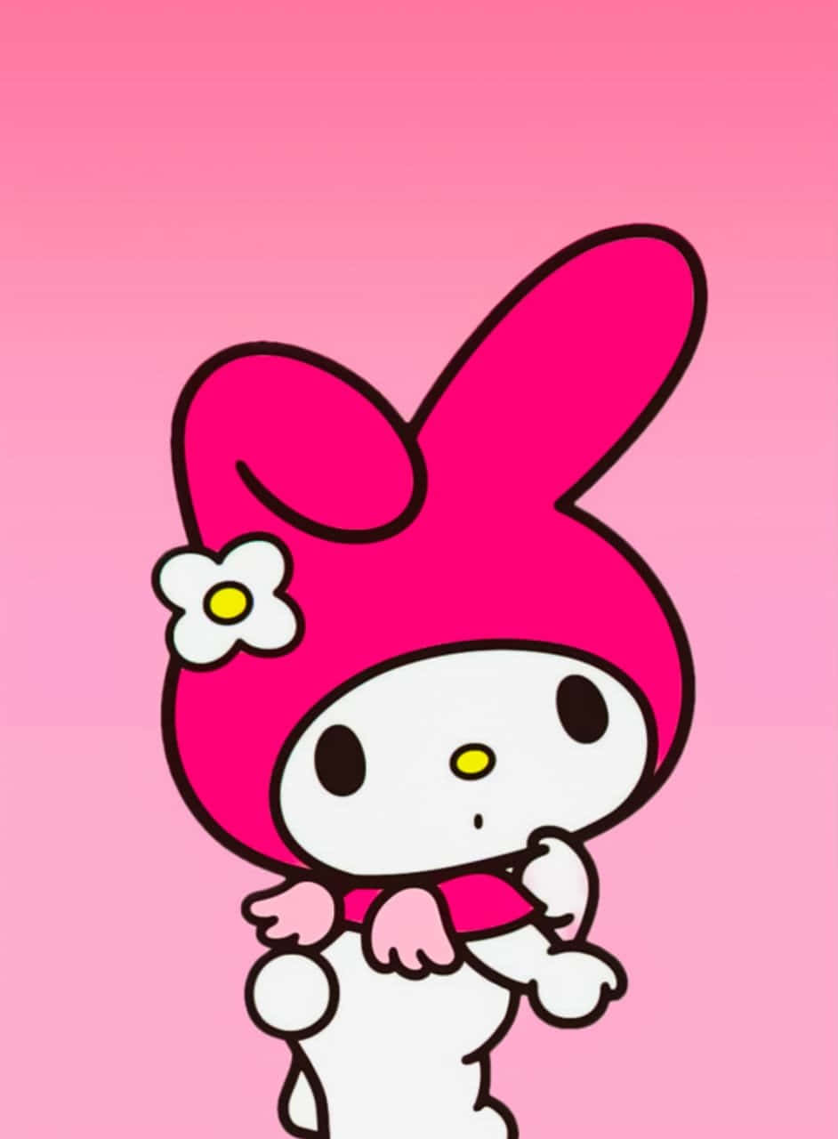 My Melody Pink Background Wallpaper