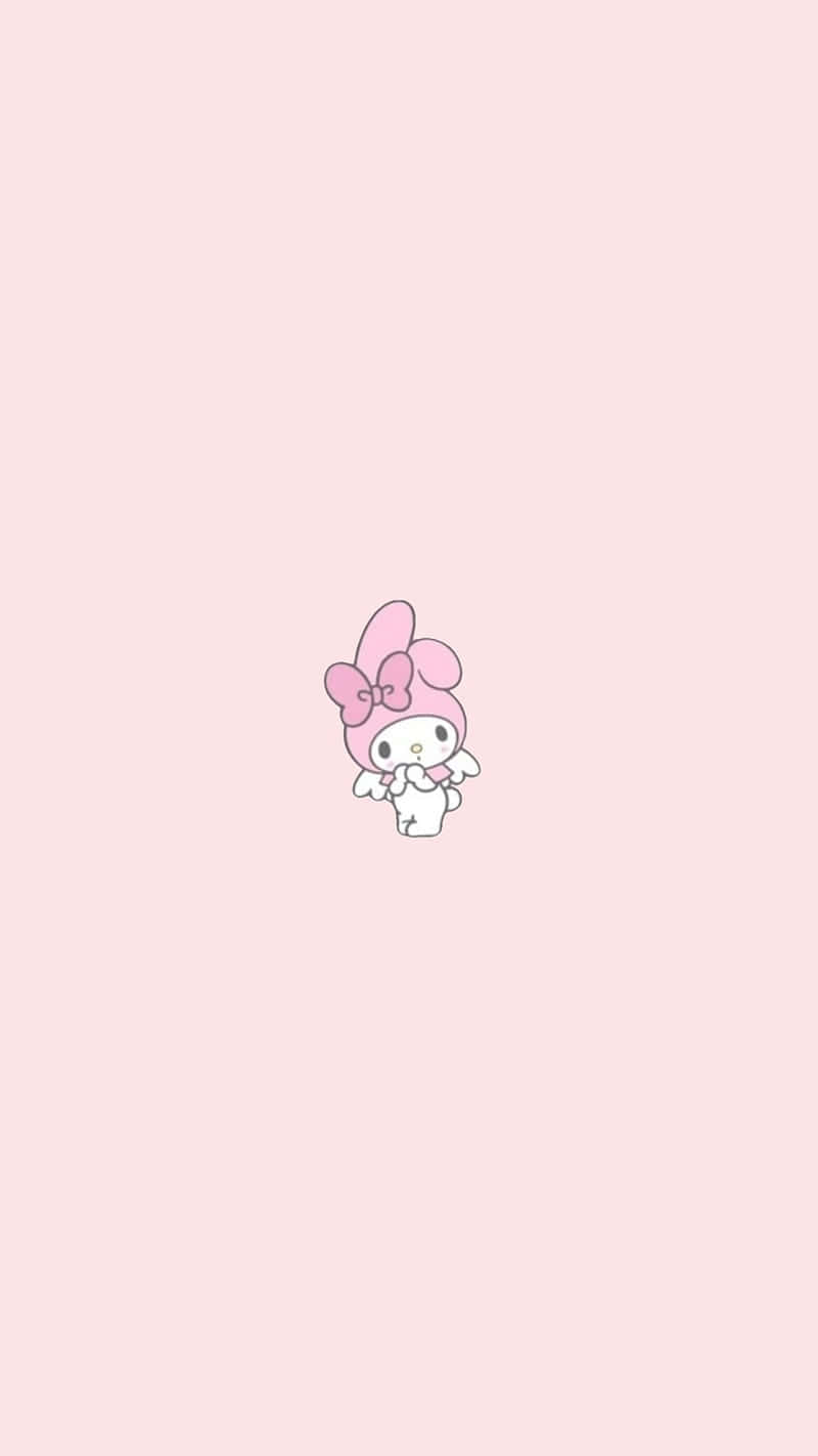 My Melody Pink Background Wallpaper Wallpaper