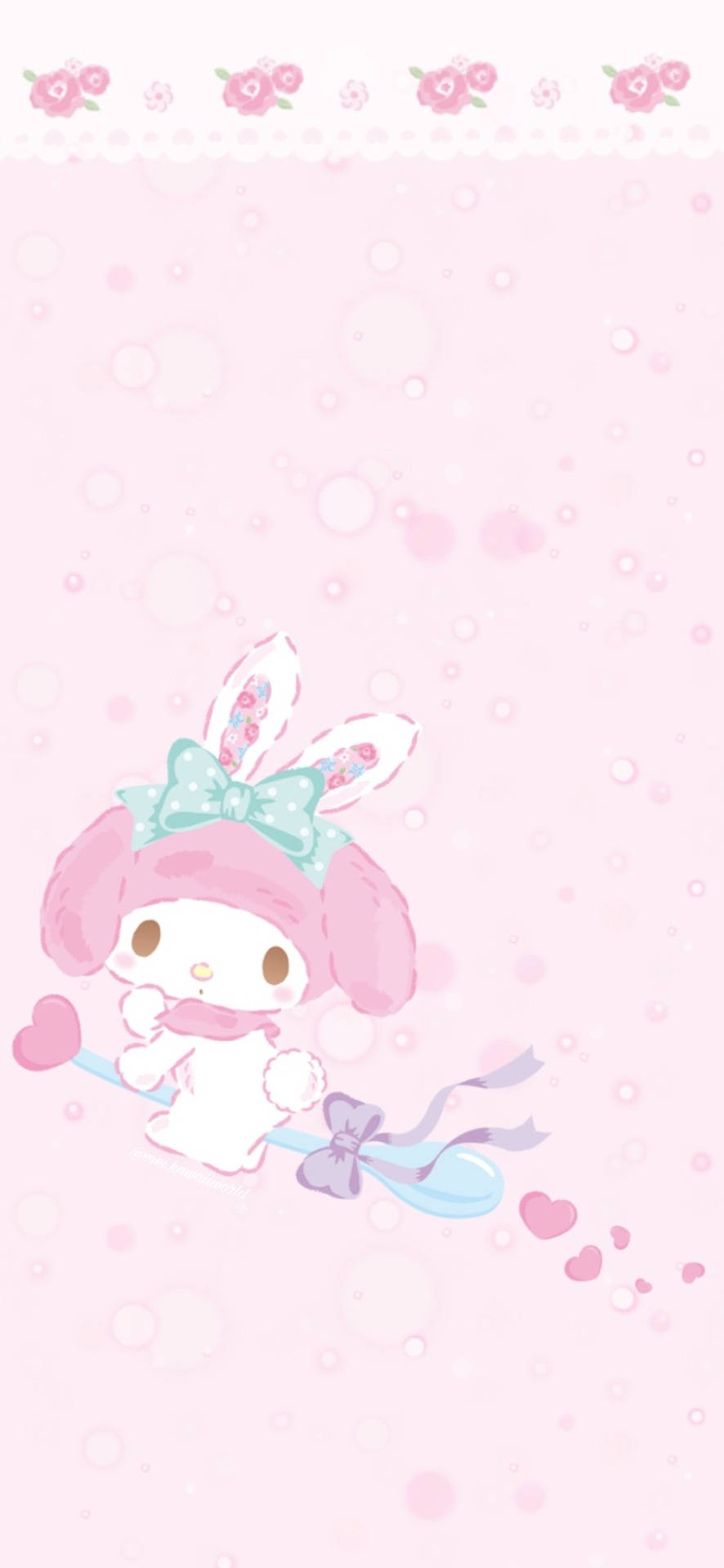 My Melody Riding A Spoon