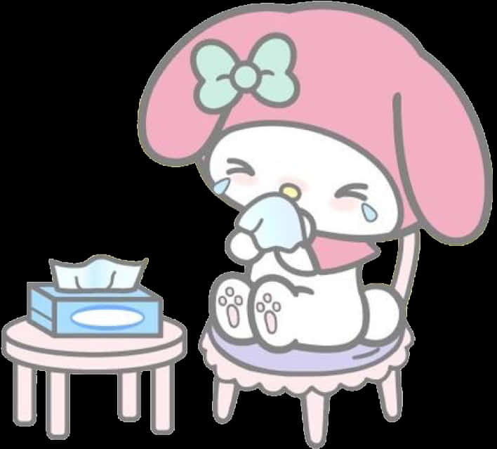 My Melody Sneezing Cute PNG
