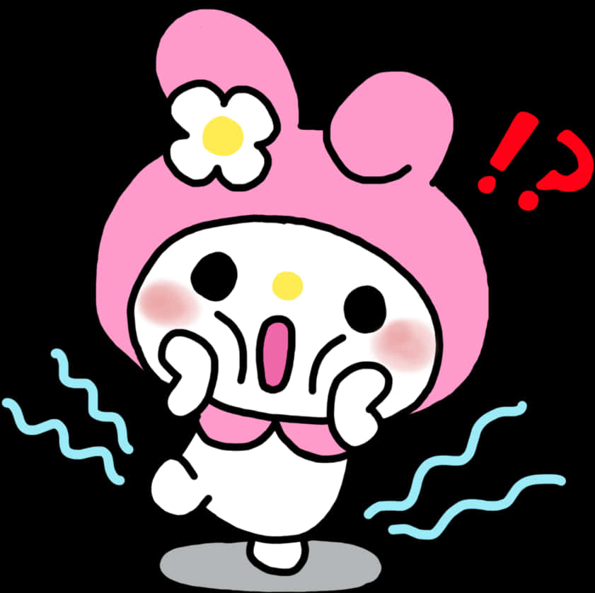 My Melody Surprised Expression PNG