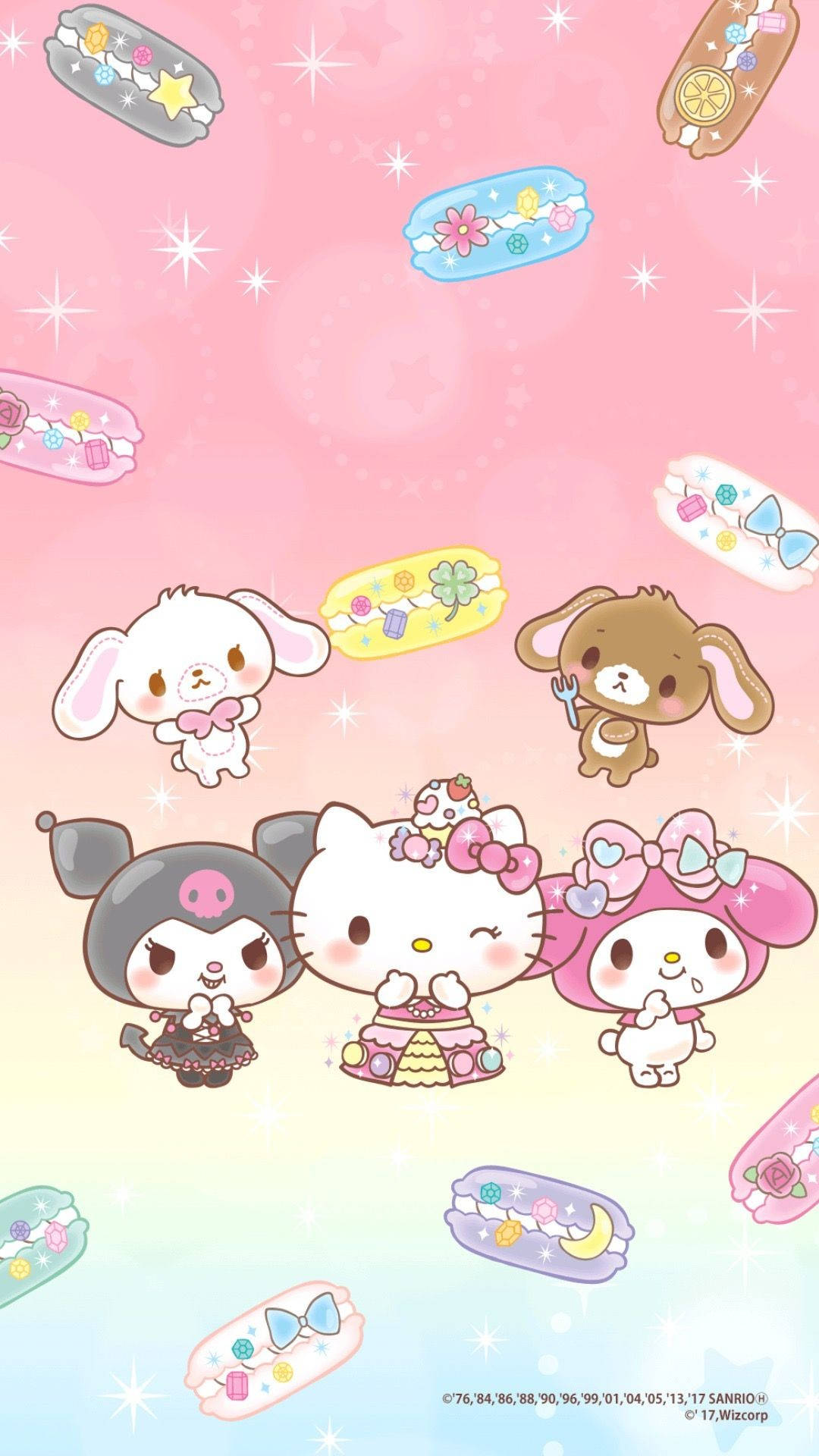 My Melody With Cute Friends Wallpaper