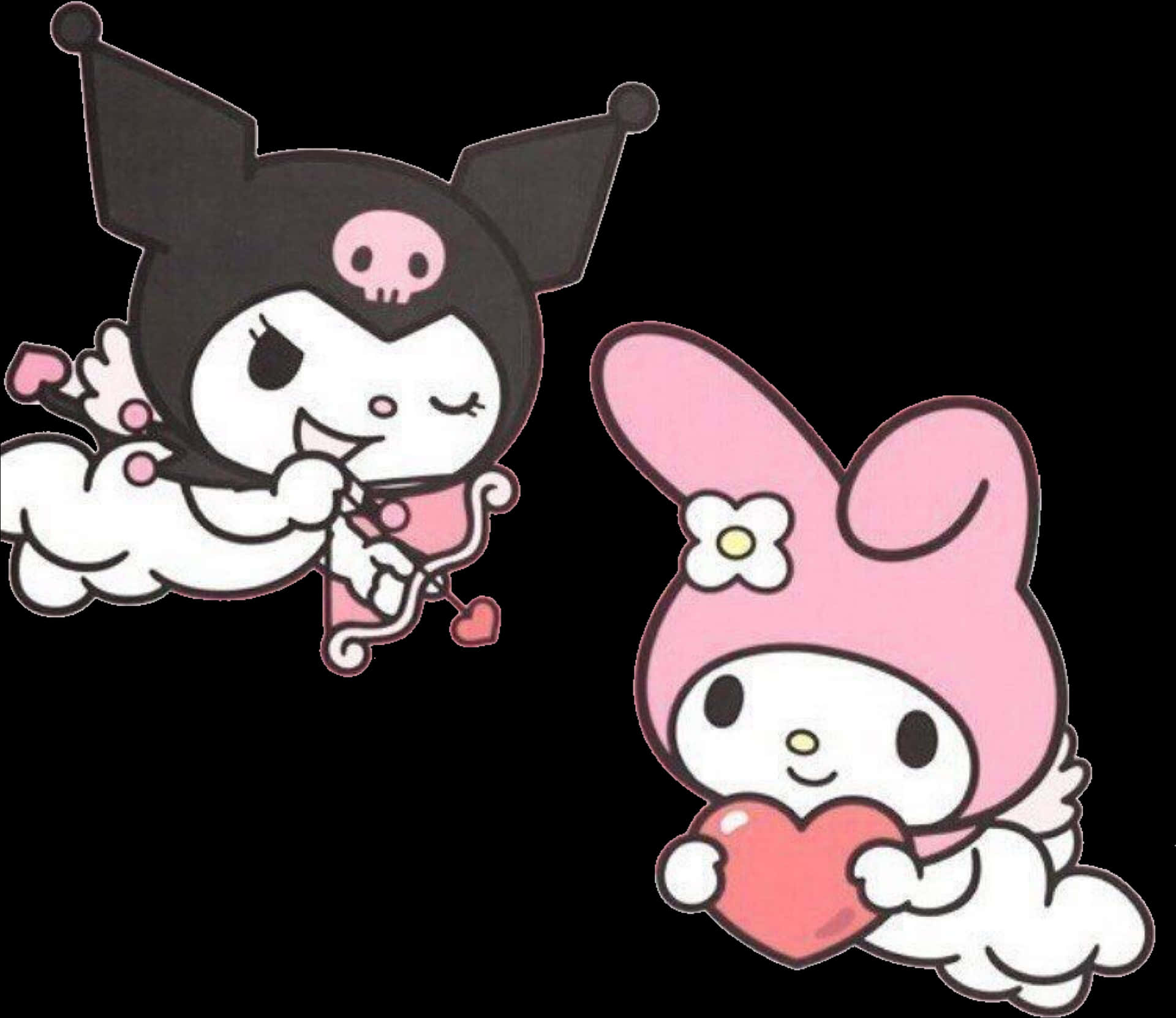 My Melodyand Kuromi Cute Characters PNG