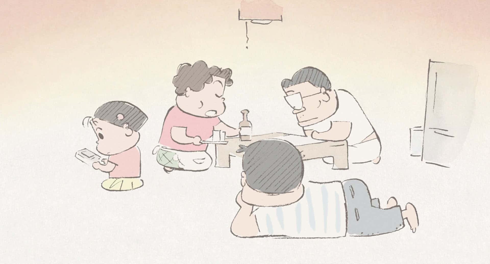 Retratode Mi Vecinos, La Familia Yamada. Fondo de pantalla