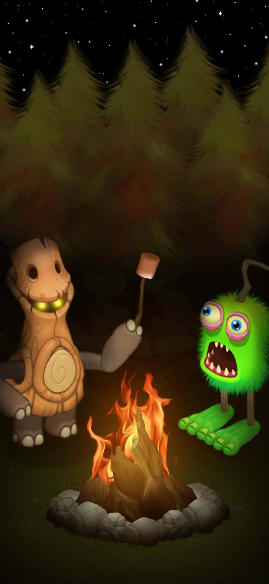 My Singing Monsters Campfire Fun Wallpaper