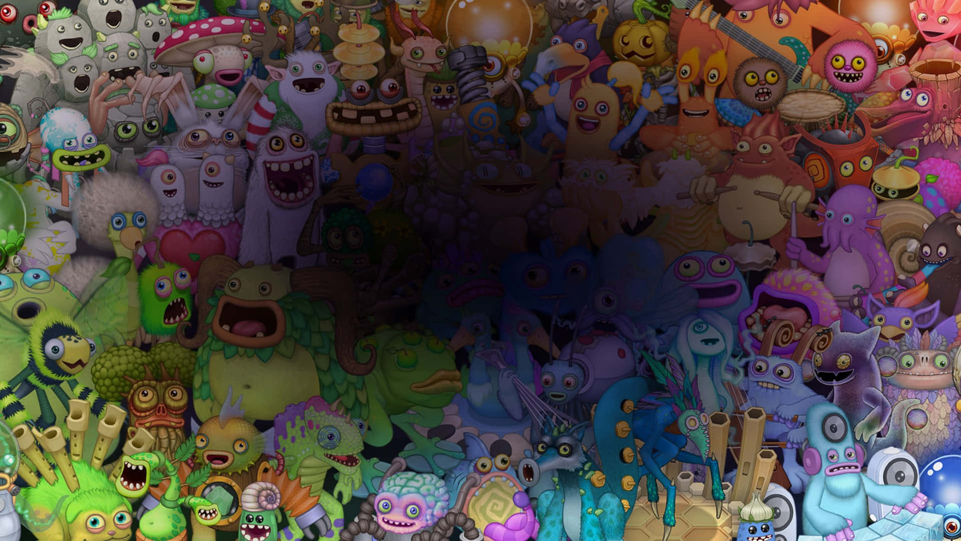 My Singing Monsters Character Collage Wallpaper