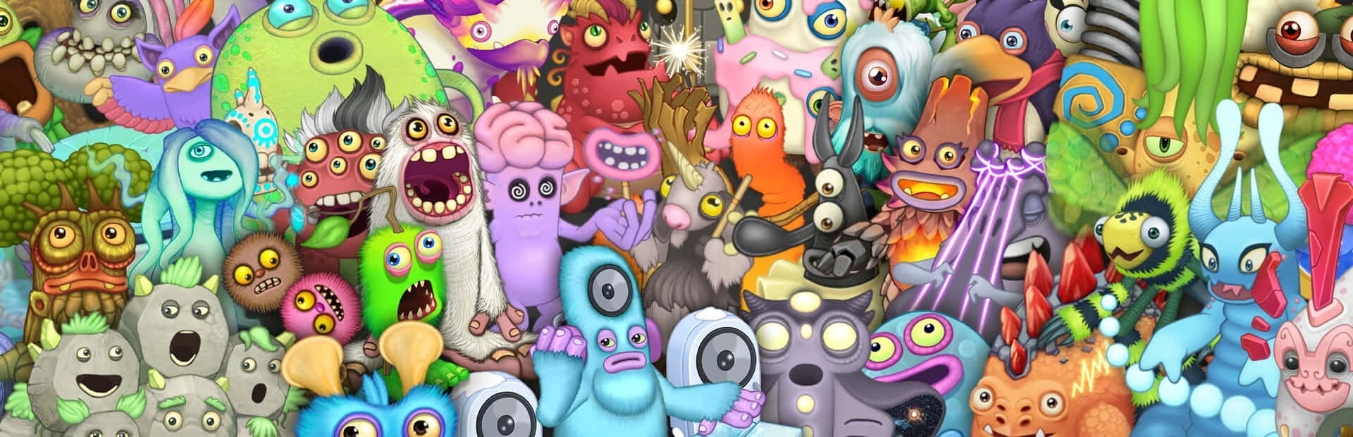 My Singing Monsters Character Collage Wallpaper