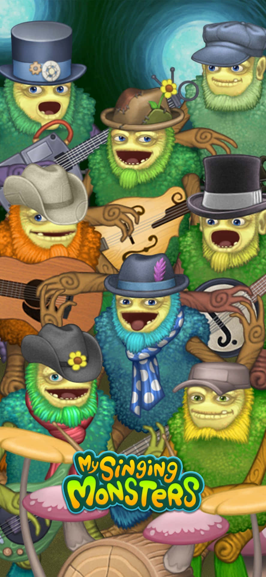 My Singing Monsters_ Musical Creatures_ Portrait Wallpaper