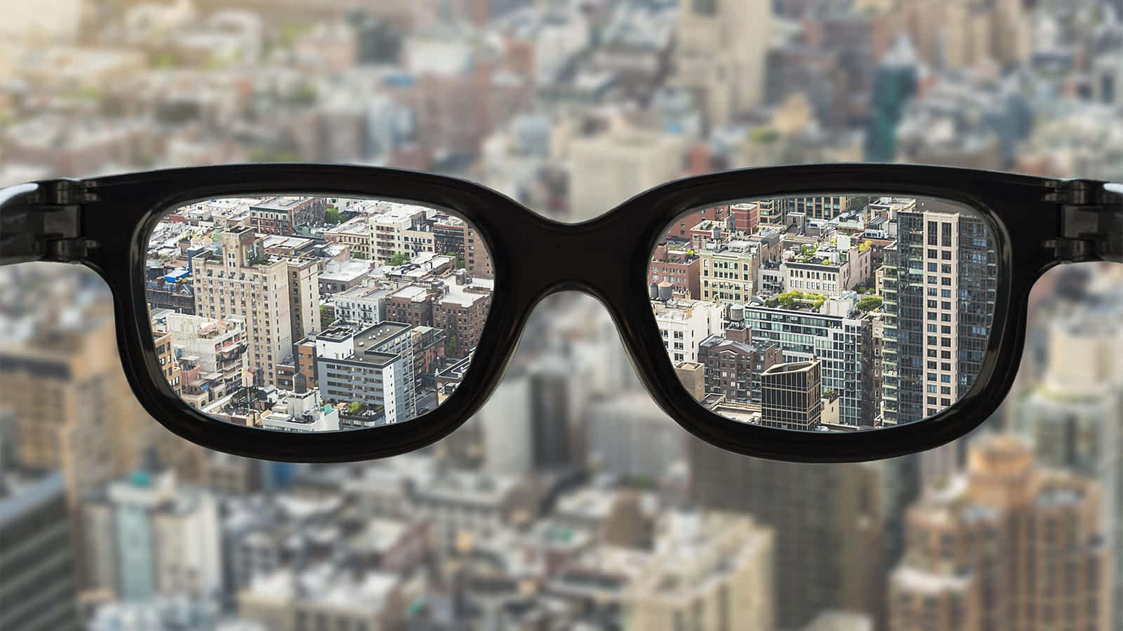 Download Myopic Eyeglasses With Clear Vision Wallpaper | Wallpapers.com